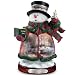Thomas Kinkade Holiday Lights Snowman Figurine by The Bradford Editions