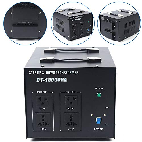 5000W/10000W Voltage Converter Transformer Power Step Up/Down 110V To/From 220V #TOP1