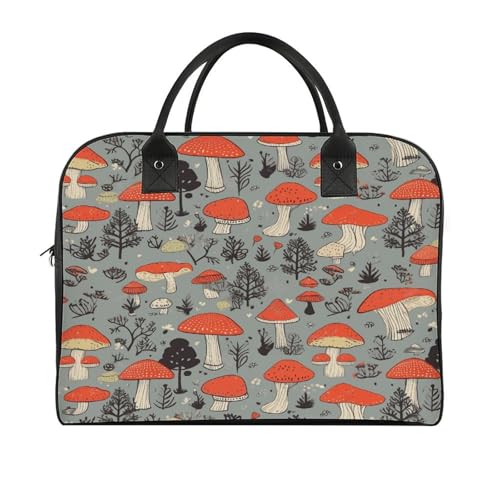 Bolso Tote Mushroom2 con cierre y correa ajustable miniatura 3