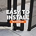 Pool Fence DIY by Life Saver Self-Closing Gate Kit, Black (Pack of 1)