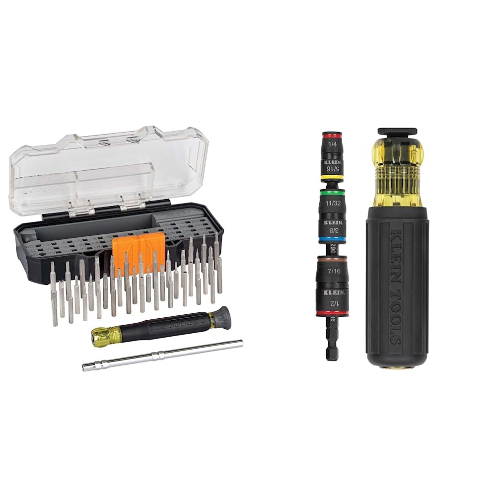 Klein Tools Precision Screwdriver and Impact Driver Set for Electronics Repair and General Use