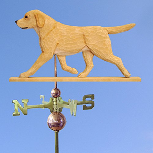 Yellow Labrador Retriever Hand Carved & Painted Weathervane, 32 Inch (+$155.00), No