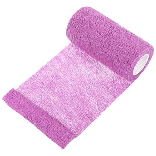 Veemoon Purple Horse Leg Wraps Self- Good Elasticity Lightweight Non-woven Fabric for Wrapping and Protection, 1 Roll Soft Breathable Animal Wrap for Equine Care