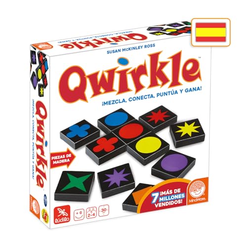 Ludilo - Qwirkle | Juegos De Mesa Niños 6 Años O Más | Juegos Educativos 6 Años O Más | Juego De Mesa De 2 A 4 Jugadores | Regalos para Niños Y Adultos