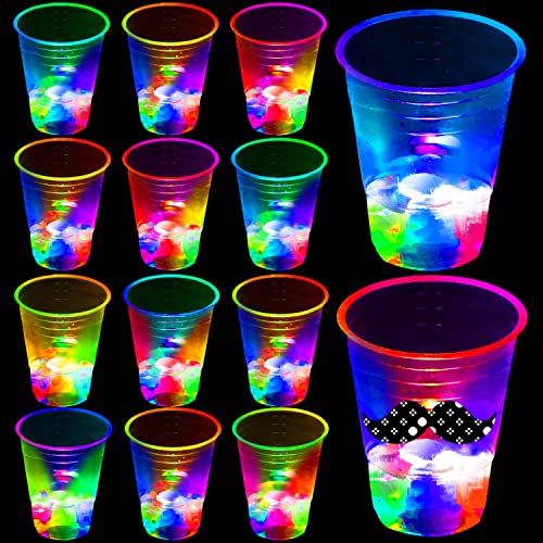 Unbrands 16oz Glowing Party Cups for Indoor Outdoor Party Event Fun,Light Up Cups for Night Event Favor Decorations Supplies - Glow Cups Party Pack with Flashing Color -23Pack, 24 Count (Pack of 1)