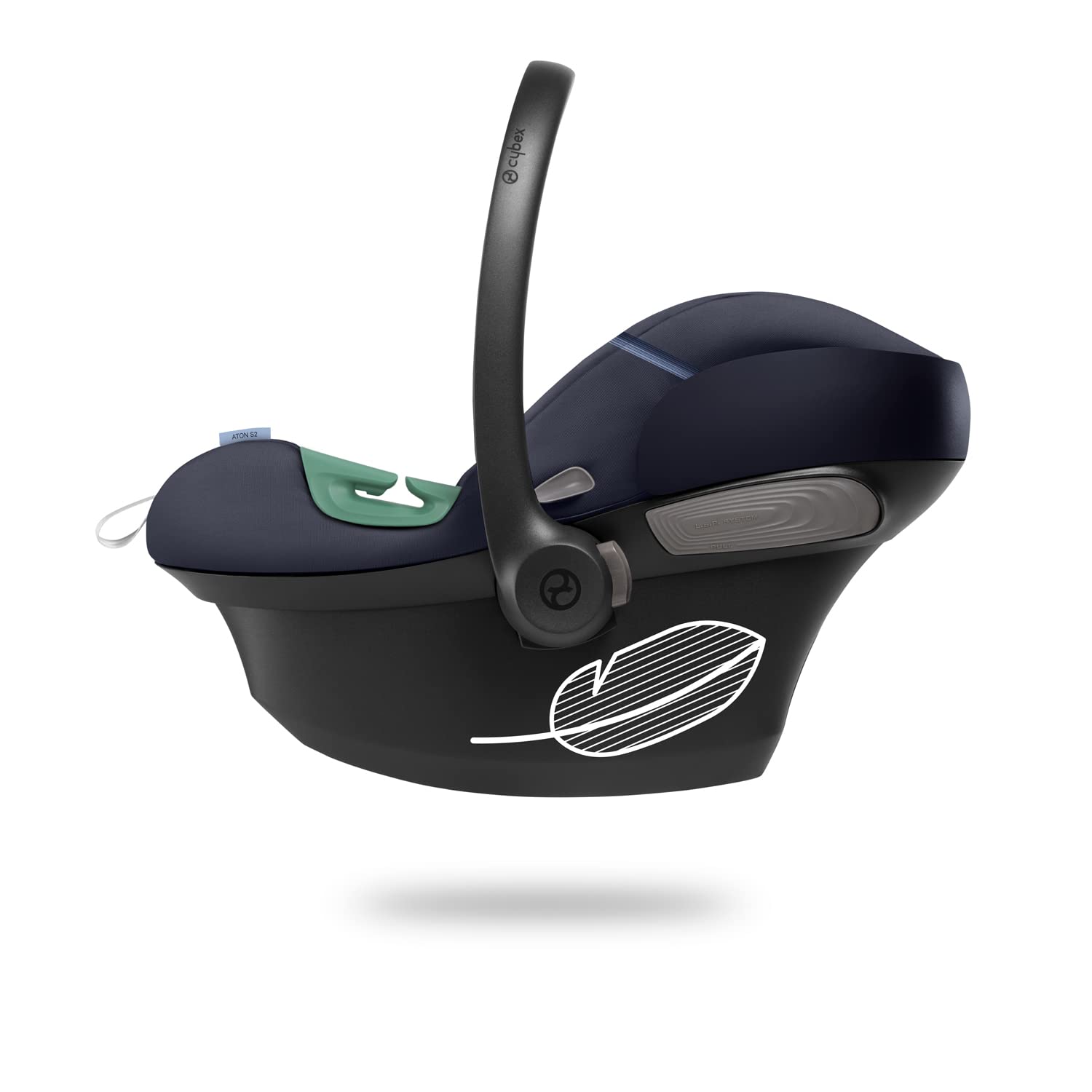 Cybex Gold Silla de coche para bebé Aton S2 i-Size, Desde el nacimiento hasta los 24 meses aprox., Máx. 13 kg, Incl. Reductor para recién nacidos, Compatible con SensorSafe, Ocean Blue