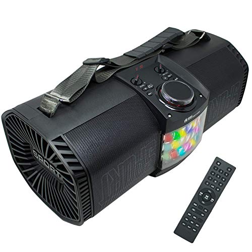 EMB Rechargeable Portable Boombox Street Disco Stereo Speaker 300 Watts - MP3/ Remote/Light