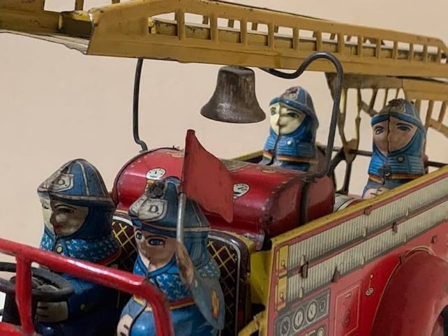 マルサン　ブリキ車 1950s マルサン KOSUGE キャデラック グレー | ブリキのおもちゃ