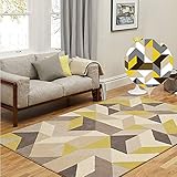 ▼ lisa y suave, pila media altura. De maquillaje y se desvanecen hilos resistentes con el patrón de tallado a backing.Hand yute madera de piso seguro con la textura del efecto 3D. hilo suave con colores brillantes, juguetones ..