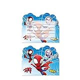 SUTRADHAR Spiderman Birthday Invitations,Spiderman Party Invitations Birthday Party Spiderman Decoration (Invitations4)