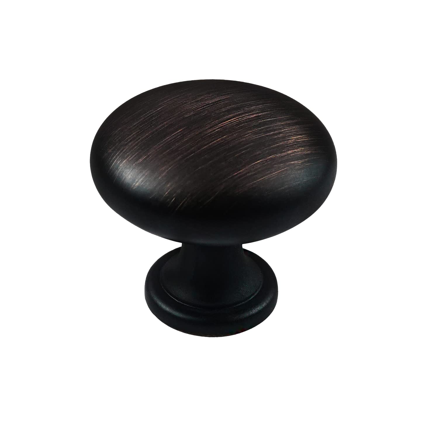 HESTIA HARDWARE 10 Pack | Oil Rubbed Bronze Knobs | Brushed Bronze Cabinet Hardware | Bronze Round Drawer Knob | Dresser Drawers Bronze Knobs (Z5.10.O)