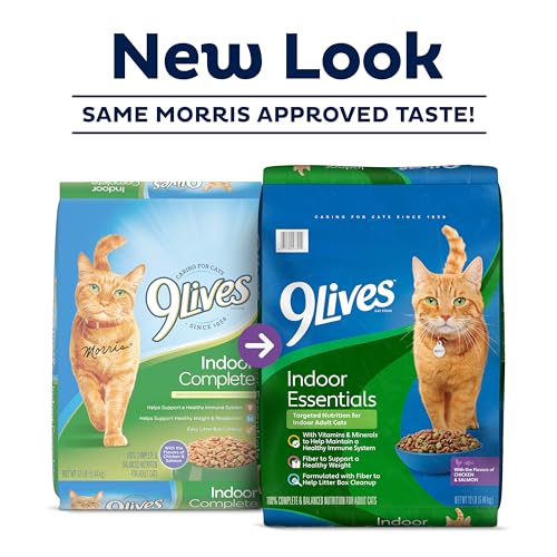 9Lives Indoor Complete Dry Cat Food, 20 lb. Bag