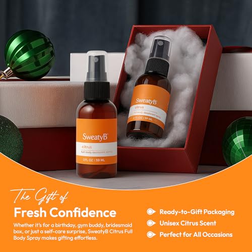 Desodorante en spray SweatyB tamaño viaje 2 Oz miniatura 6