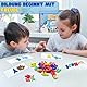 NIYYAH Buchstaben Lernspiel ABC Montessori ab 4 5 6 Jahre Schreiben & Lesen Lernen inkl E-Book Vorschule Schulanfänger 1. Klasse Geschenk Einschulung für Kinder Mädchen Junge (Holz)
