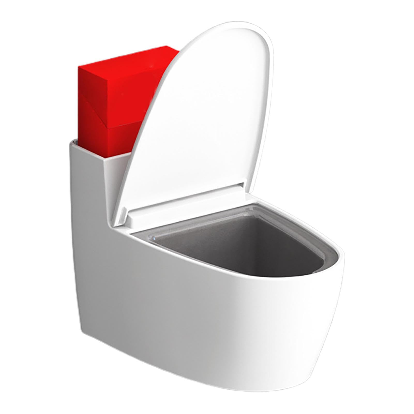 Toilet Ashtrays For Cigarettes | Smoking Ash Tray With Lid,Portable Suspended Ashtray Wall Punch, Toilet Shaped Bowl, Multifunction Ashtray For Men Women