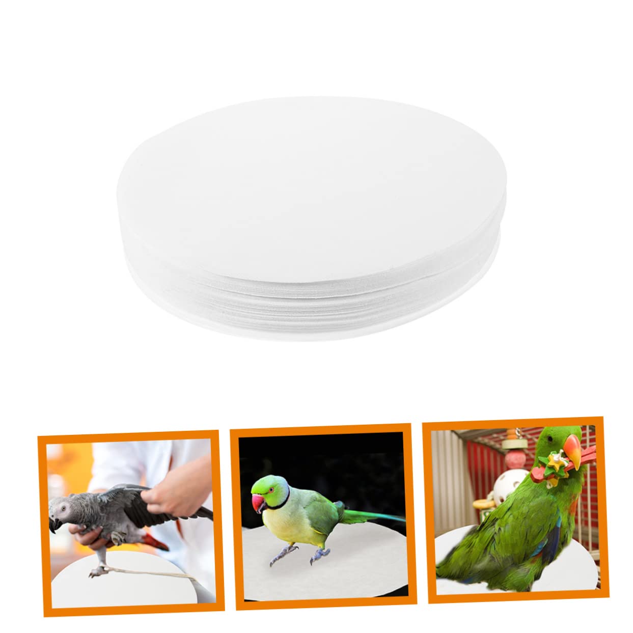 Toddmomy 100pièces Coussins Absorbants pour Cage à Oiseaux Feuilles Jetables pour Cage De Perroquet De Hygiénique Et Nettoyage Facile