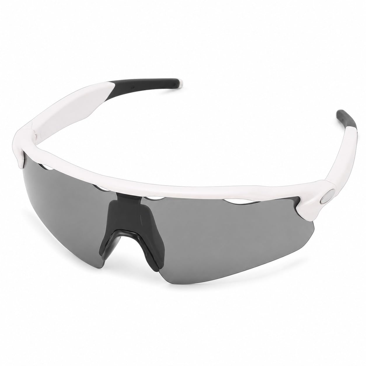 Elprico Gafas Deportivas Inteligentes, Gafas Bluetooth para Ciclismo para Hombres y Mujeres, Micrófono Incorporado y Parlantes de Música de Oído Abierto, para Deportes, Correr, Andar en (White)