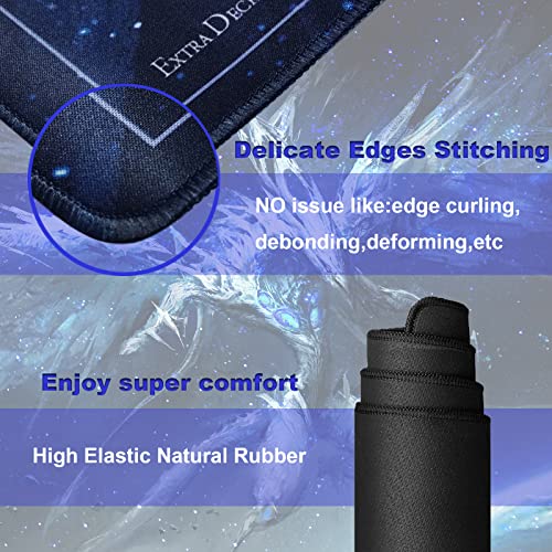 Sabermaster Card Rubber Mat - 2 Player, Square Yugioh Playmat For Gamer 60X60Cm/23.6X23.6Inch (3) #TOP4