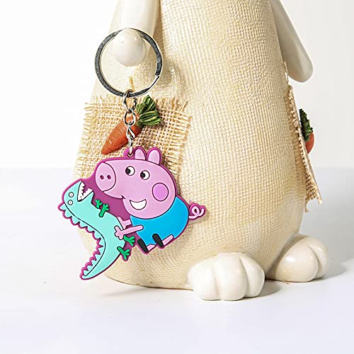 YKKJ Portachiavi Piggy 6 pezzi, ciondolo