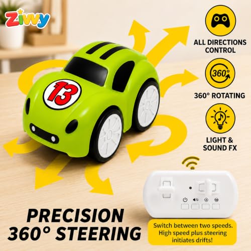 Image of Green Magic Induction Remote Control Car Toy | Smart Sensor Line Following Car with 2.4GHz RC | LED Lights, Music & Auto Tracking Technology | Birthday Gift for Kids