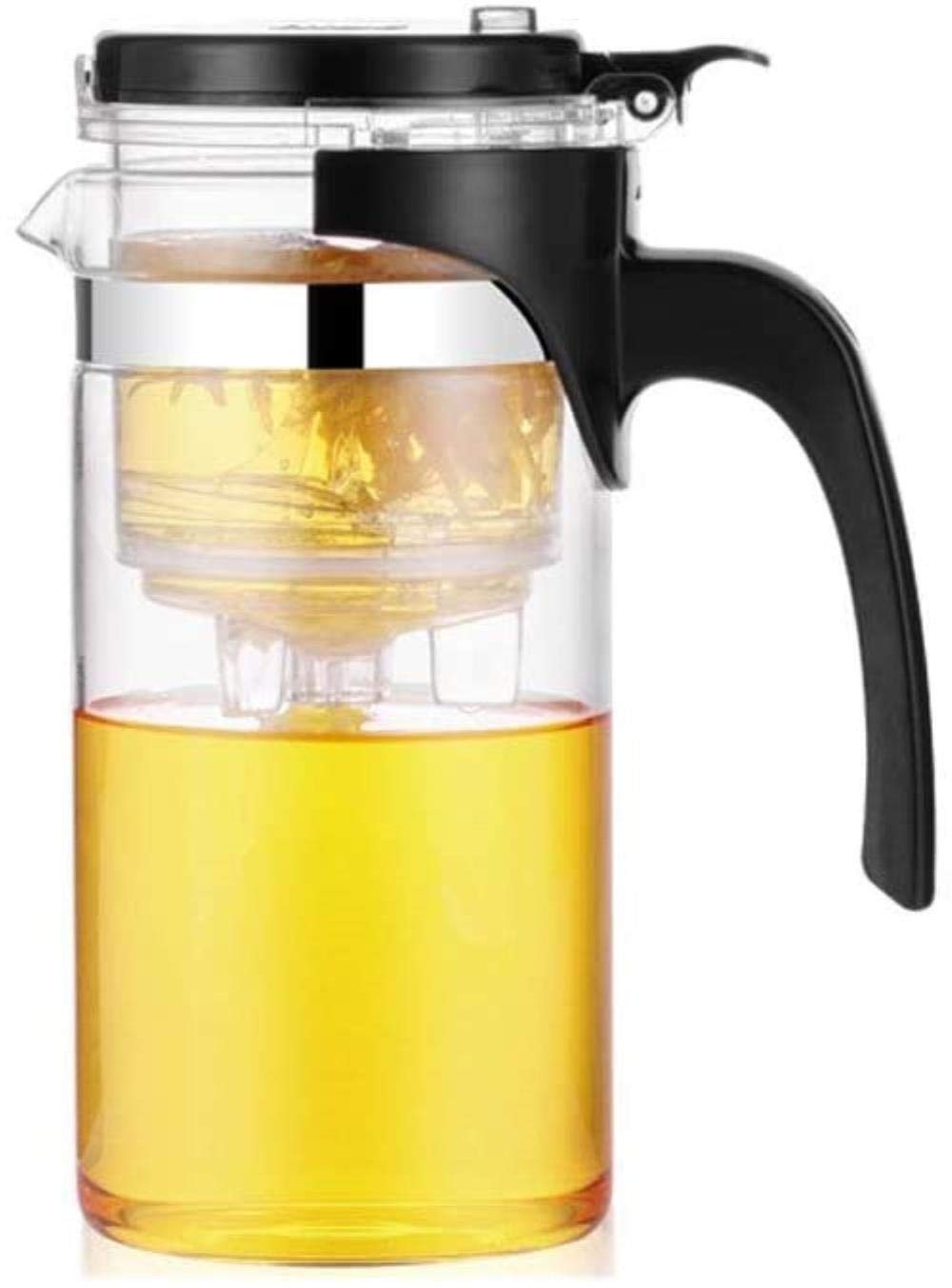 Tetera de vidrio resistente al calor con filtro extraíble HaveFun para un té perfecto