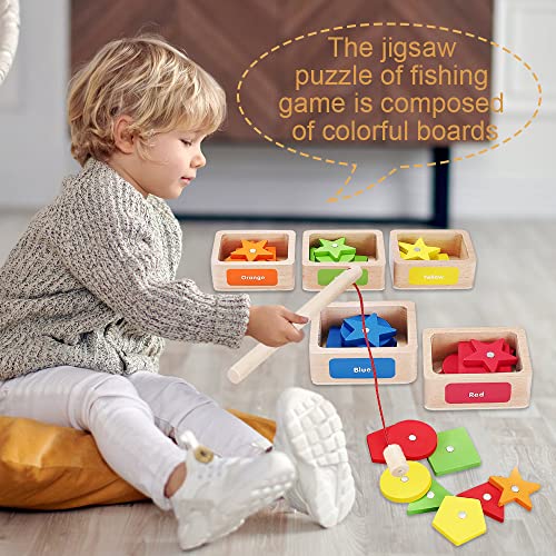 Jinyongxing 2-In-1 Sorting Cup&Fishing Game Educational Hand-Eye Coordination Training Toys Baby Sensory Bins Preschool Montessori Toy For 3 Years Up Boys Girls #TOP2