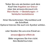 polar-effekt Schlüsselanhänger aus Kunstleder und Metall Personalisiert mit Gravur - Schlüssel-Anhänger Geschenk für Mann und Frau - Mitbringsel inkl. Geschenketui [Gravur auf Vorderseite]
