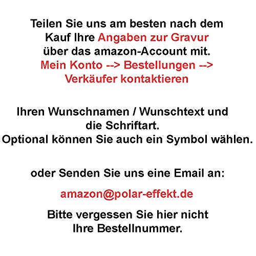 polar-effekt Schlüsselanhänger aus Kunstleder und Metall Personalisiert mit Gravur - Schlüssel-Anhänger Geschenk für Mann und Frau - Mitbringsel inkl. Geschenketui [Gravur auf Vorderseite]