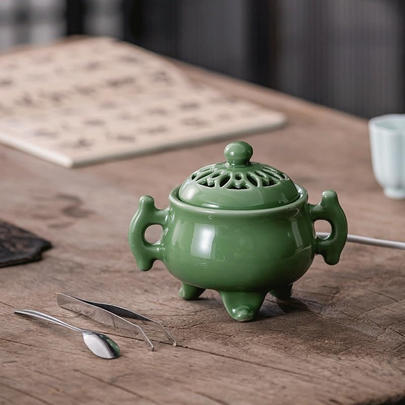 Ceramics Incense Burner Household Enshrine Buddha Tools Censer High Temperature Holder