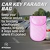 KF Premium Pink RFID Blocking Faraday Pouch for Car Keys - Anti-Fraud Car Key Signal Blocker, Waterproof Key Pouch, Faraday Box for Car Keys, Essential Car Accessories #5