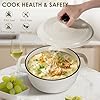 Enameled Cast Iron Dutch Oven Pot With Lid - AIVIKI 5QT Dutch Oven for Bread Baking With Cotton Potholders - Heavy-Duty Cookware for Braising, Stew, Roasting, Oven Safe up to 500°F, Cream White #3