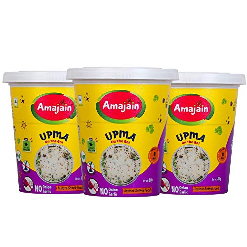 Image of AMAJAIN Instant Idli Sambar + Instant Upma Combo