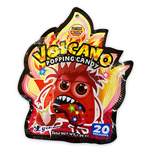Volcano Popping Candy Lychee 1.06oz