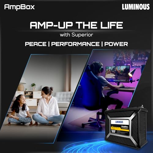Image of Luminous Ampbox AB36060 Gel Battery for Home, Office & Shops | Tall Tubular Battery | 6hr Backup | Maintenance Free | German Technology | Durable & Reliable | 60 Months Warranty by Luminous