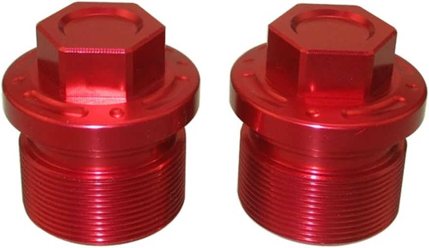 Motorcycle Front Fork Caps For Honda CRF110 CRF125 All Models Pit Dirt Bikes (Red)