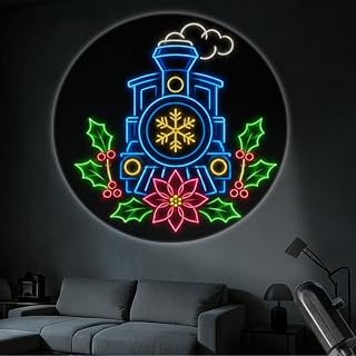 YOTQUULKI Portable Projector Lamp USB Powered with Festive Train Snowflake Holly Poinsettia Christmas Decoration for Home Party Ambiance Celebrations