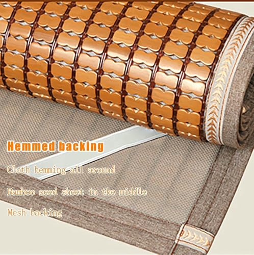 Cubrecolchón de bambú plegable y transpirable para cama de verano 4