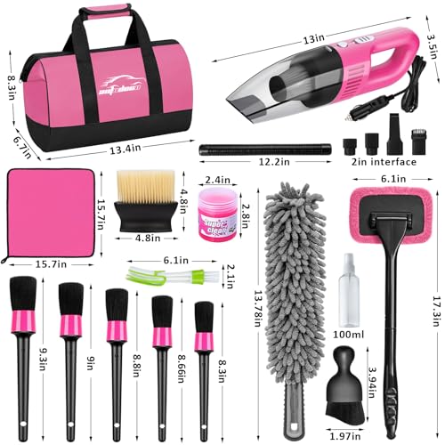 Kit nettoyage voiture complet avec plumeau et serviettes pour finitions impeccables - 7