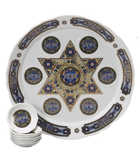 Israel Giftware International Porcelain Seder Plate