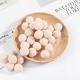 GIOTEL 2000pcs 20mm Pompom Ball Suitable for Making All Kinds of Handicrafts (Color : 36 Beige, Size : 20mm 2000pcs)