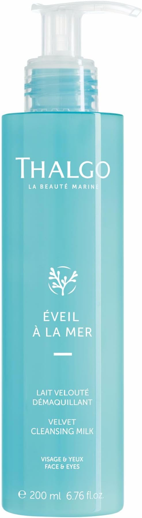 Thalgo Velvet Cleansing Milk - Gentle Cleansing Milk with Castor and Grape Seed Oils for Soft, Soothed, and Nourished Skin - 200ml