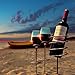 Sorbus Wine Stakes Set, Wine Sticks Holds Bottle and 2 Glasses Preventing Them from Spilling or Breaking
