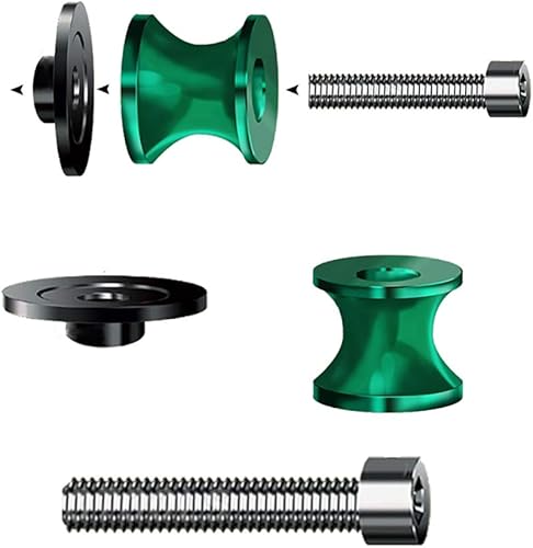 Miniatura 2 de Motocicleta Swing Arm Sliders Carretes 2 unids 8MM CNC Swing Arm Stand Tornillo para Suzuki GSXR 125 250 300 600 750 1000 Azul