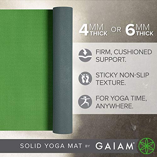 Image of Gaiam Two-Sided Premium Yoga Mat, 5mm