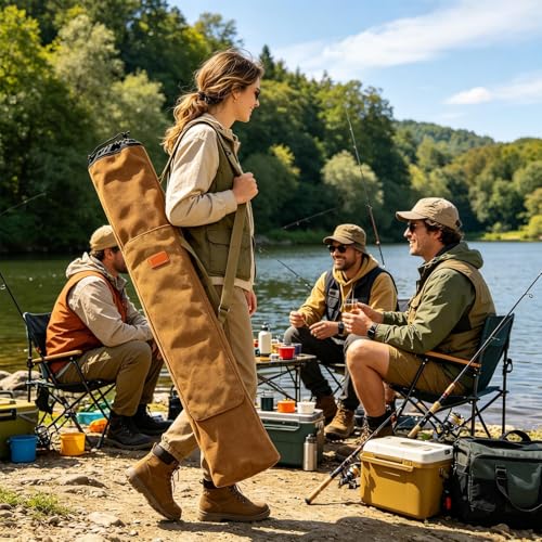 Sac de pêche étui de voyage robuste doté d'une sangle réglable ergonomique - 2