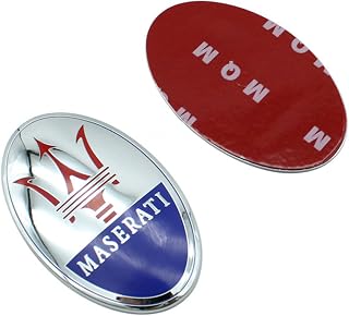 fit Mesarati Hood Emblem Front Engine Cover Emblem Hood Mark Badge for Series Accessories (Hood-Blue)