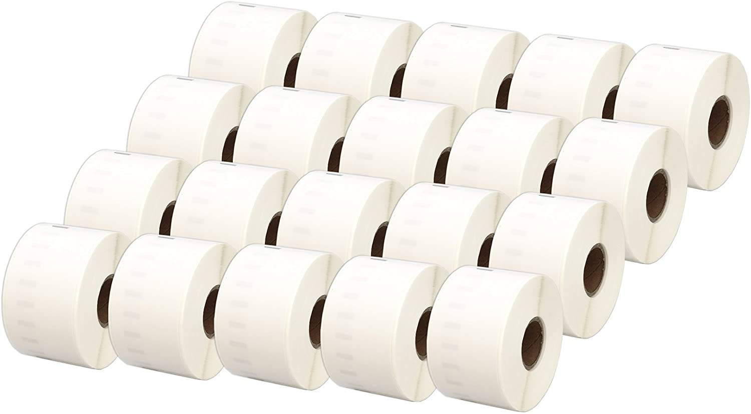 Aftertech 20 x 11356 41 x 89 mm kompatible Etiketten (300 Etiketten/Rolle = 6000 insgesamt) für Dymo LabelWriter Seiko SLP Etikettendrucker S0722560 20 x 11356
