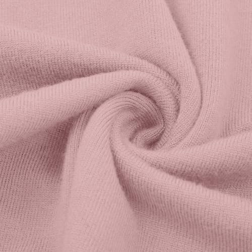 Betadog Warm Knit Sweaters for Women Fall V Neck Casual Tops Pink Medium - image 5