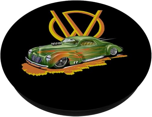 Miniatura 2 de 1940 Willys Hot Rod Business Coupe Speedway Model PopSockets Swappable PopGrip