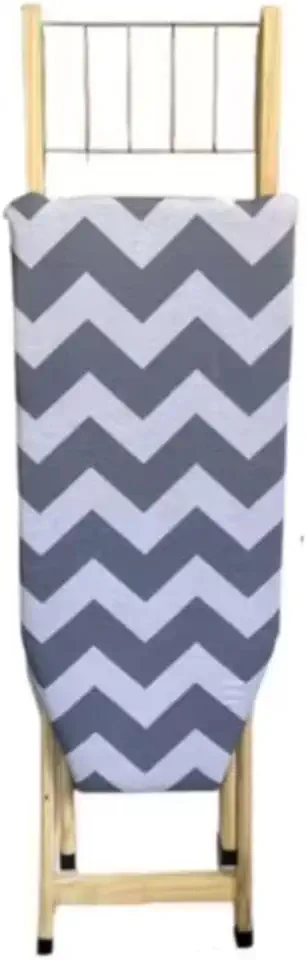 Tábua de Passar Roupas de Madeira Dobrável, 2 Regulagens de Altura